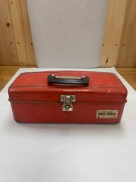VINTAGE RED TOOL BOX