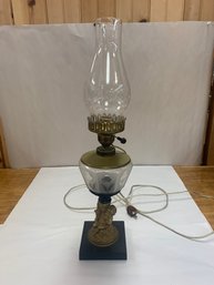 CONVERTED CHERUB OIL LAMP WORKS