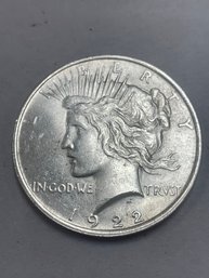 1922 PEACE SILVER DOLLAR