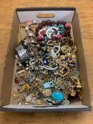 5.04 POUNDS OF ASSORTED JEWELRY, ETC.