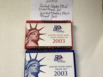 2003 US MINT SILVER PROOF SETS