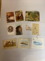 VINTAGE ADVERTISING EPHEMERA LOT