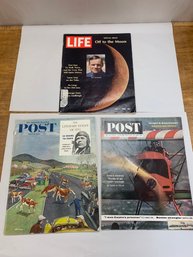 SPECIAL 1969 MOON LIFE MAGAZINE ISSUE WITH 2 POST MAGAZINES