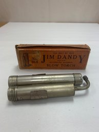 JIM DANDY AUTOMATIC ALCOHOL BLOW TORCH W/ORIGINAL BOX