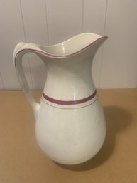 VINTAGE MARKED WATER PITCHER - Etruia Stone China