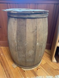 WOODEN BARREL 29X18