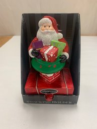 RADKO SANTA STOCKING HOLDER   NEW