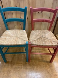 PAIR OF CHILDRENS CHAIRS