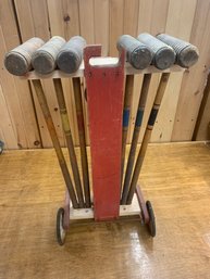 VINTAGE CROQUET SET