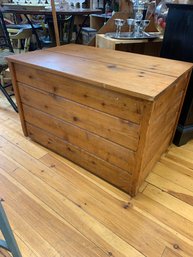 WOOD STORAGE BOX