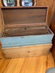 LIGHT BLUE TOOL CHEST WITH CONTENTS