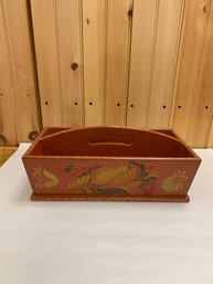 HAND PAINTED CUTLERY TRAY