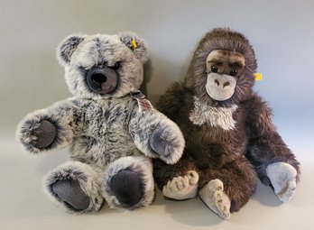 Lot Of 2 Plush Steiff Animals