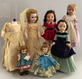 Lot Of 6 Madame Alexander & Betsy McCall Dolls