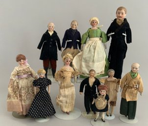 Lot Of 11 Doll House Dolls