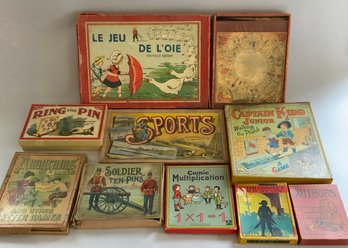 Lot 10 Vintage Board Games