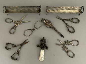 Lot Of 8 Victorian Sterling Items