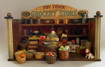 Vintage Toy Town Grocery Store Room Box