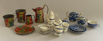 3  Partial Miniature Tea Sets