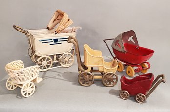 LOT OF VINTAGE DOLL SIZE CARRIAGES