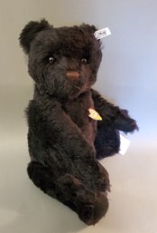 17' Steiff Mohair Original Teddy Replica 1961 Black Bear