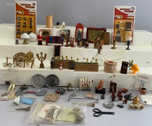 Tray Lot Of Assorted Doll Smalls & Accessories
