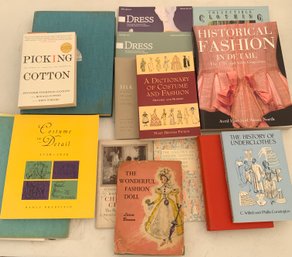 Box Of 15 Reference Books On Costume Design & Clothing