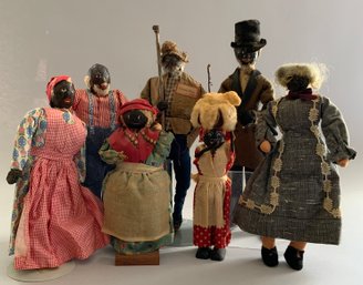 Lot Of 6 Black Artist Dolls