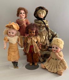 Lot Of 5 Dolls