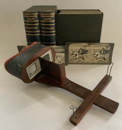 Keystone View Co. Stereographic Library Palestine Vol. 1 & Ll, & Stereopticon Viewer