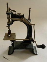 Childs Vintage Hand Crank Sewing Machine Marked Baby