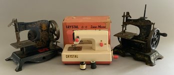 Lot Of 3 Childs Sewing Machines