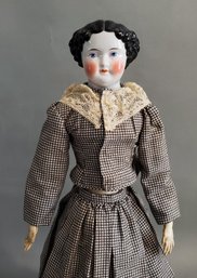 18 1/2' BLACK HAIR CHINA HEAD DOLL