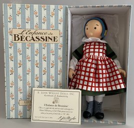 11 R John Wright Felt Doll LEnfance De Becassine