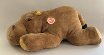 24 Steiff Plush Brown Mocky Hippo