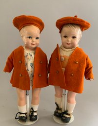 2  Grace Corry Rockwell Compo Dolls