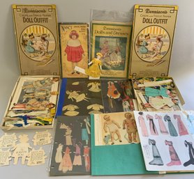 Box Lot Of Assorted Paper Dolls