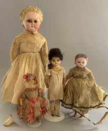 4  Wax/wax Over Dolls