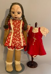 22 WPA Girl Cloth Doll