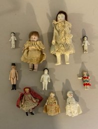 Lot Of 10 Small Dolls