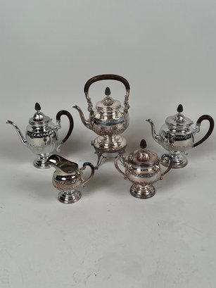 Five Piece Silverplate Tea Set