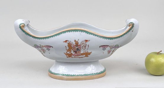 Modern British Porcelain Centerpiece, Royal Crest