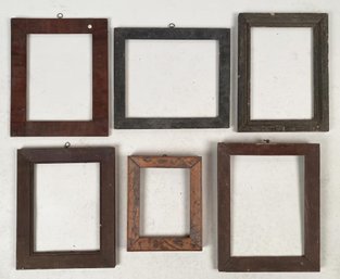 Group Five Antique Small Wood Frames