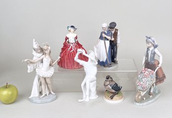 Group Continental Porcelain Figurines