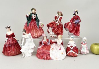 Eight Royal Doulton Figurines