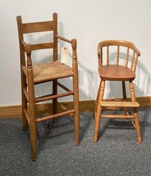 Two American Country Child's Chairs