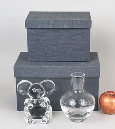 Two Steuben Items, Koala & Vase