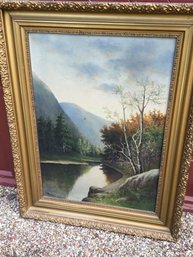 27 X 36 Oil On Canvas Signed By Plummer