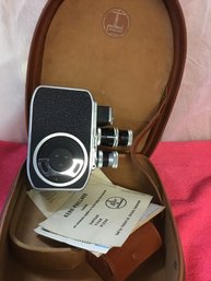 Vintage Bolex Camera In Case Untested