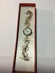 Vintage Watch With Angel Wrist Band Untested